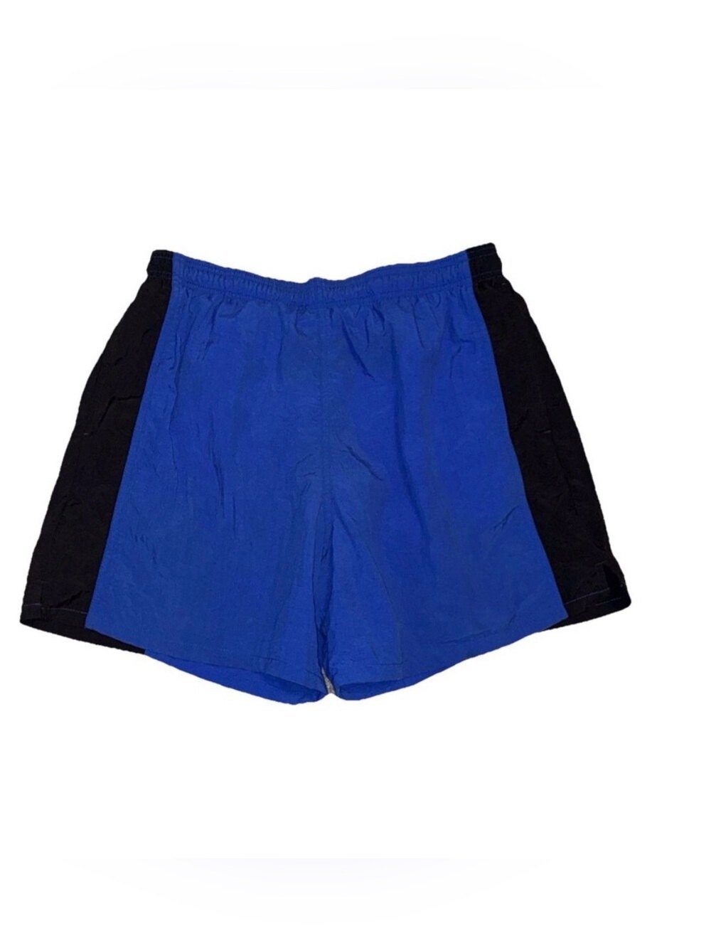 VTG 1970s Jantzen Blue Colorblock Swim Trunk Shorts Mens Pockets Drawstring Sz M